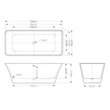 glasvilla Freistehende Badewanne Acryl Oval Acryl-Standbadewanne inkl. Pop Up Ablaufgarnitur Weiß
