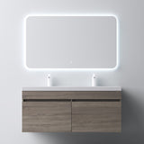 glasvilla Badmöbel Set Badezimmermöbel mit Mineralguss Waschbecken Waschtisch Botanica