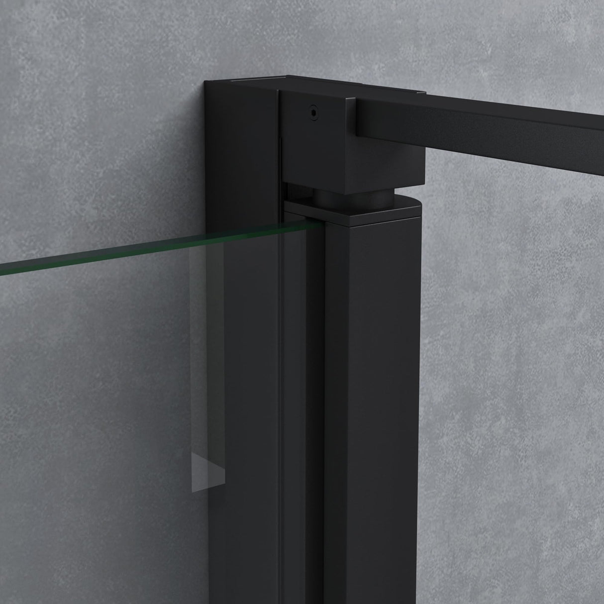 glasvilla Duschkabine Chrom und Schwarz Duschabtrennung mit Drehtür Hebe-Senk-Mechanismus 8mm ESG-Sicherheitsglas Nano-Beschichtung Ravenna66K