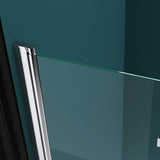 glasvilla Duschwand für Badewanne Badewannenwand Badewannenfaltwand 6mm Sicherheitsglas mit NANO-Versiegelung Badewannenaufsatz Badewannentrennwand Cortona116