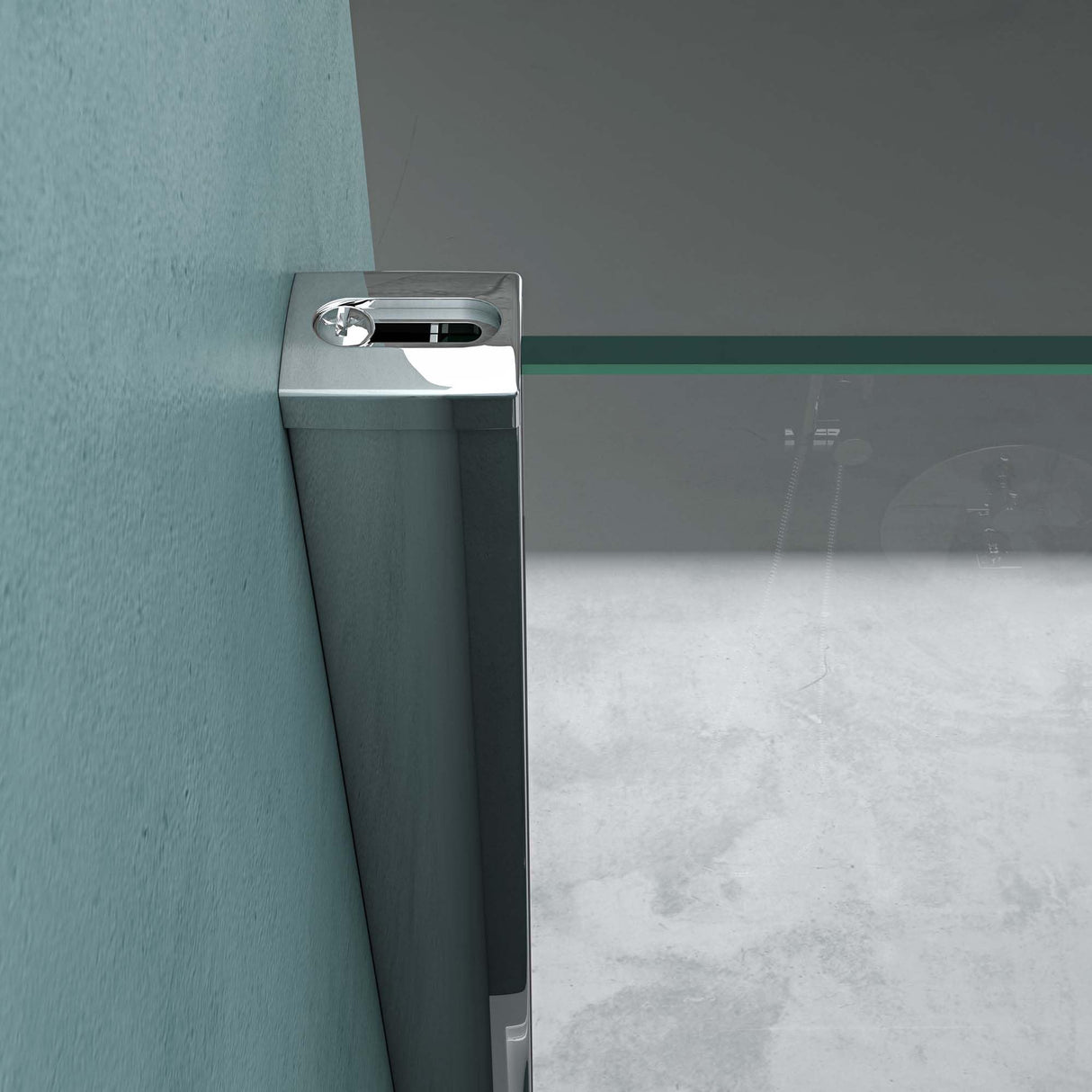 glasvilla Duschkabine 6mm Sicherheitsglas mit Easy-Clean durch NANO-Beschichtung Duschwand Duschabtrennung Ravenna05k-Plus