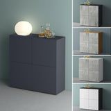 glasvilla Möbel Kommode Aufbewahrungsschrank mit 4 Türen Sideboard Schrank Mehrzweckschrank Schrank04