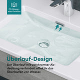 glasvilla Waschbecken Einbauwaschbecken Waschtisch Einbauwaschtisch aus Mineralguss Col02