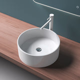 glasvilla 40x40x15cm Waschbecken rund Col804 Aufsatzwaschbecken ohne Hahnloch und Überlauf.. Col804 Moderne Optik- höchste Funktionalität