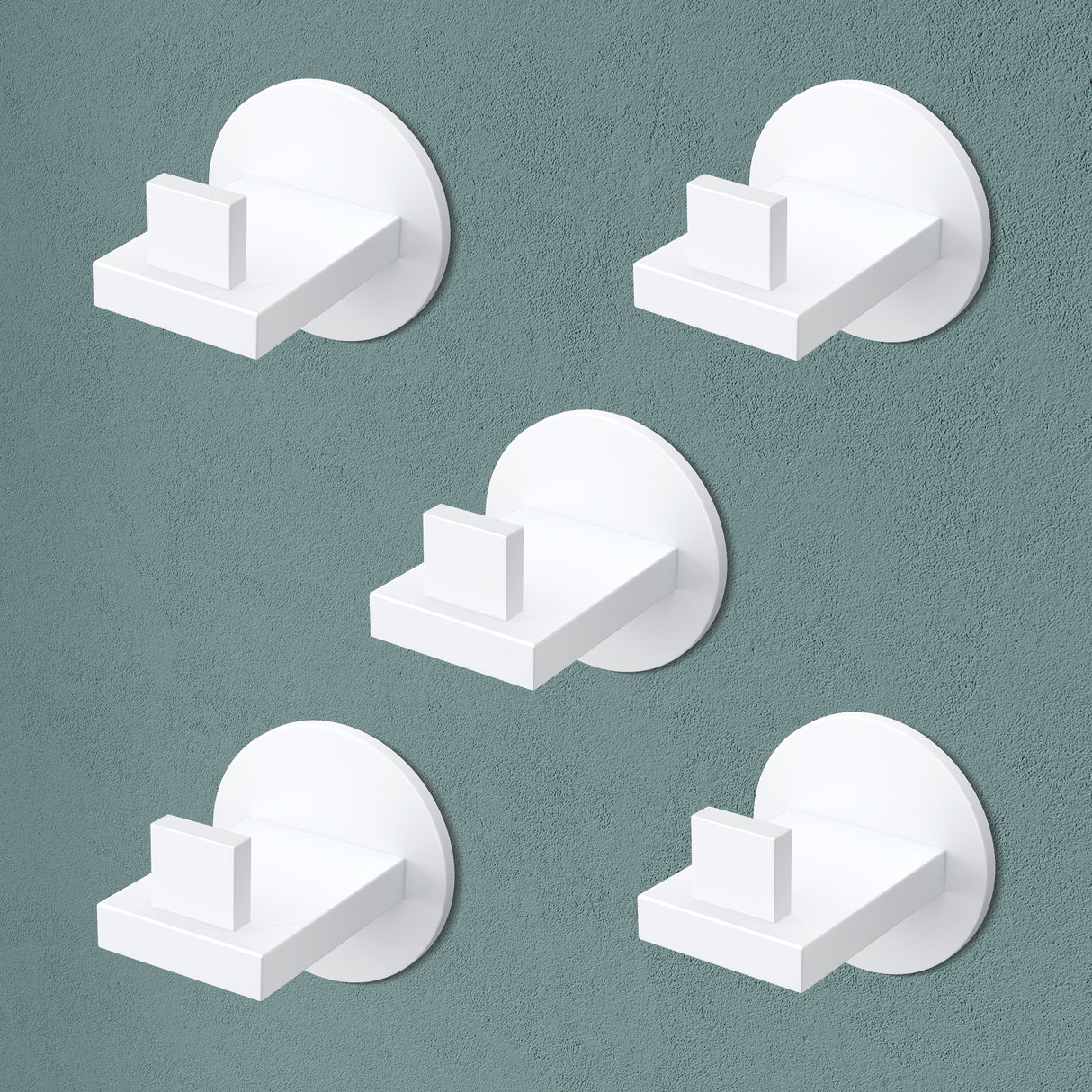 glasvilla Kleiderhaken Wandgarderobe Wandhaken aus Edelstahl Garderobenleiste Garderobenhaken Stalo-08+Stalo-09