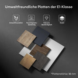 glasvilla Badmöbelset Badezimmermöbel bestehend aus Waschbecken in Anthrazit Matt und Waschbeckenunterschrank BTH: 46x26x63cm Pisa02