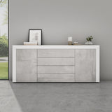 glasvilla Sideboard Aufbewahrungsschrank BTH: 167x36x70 cm mit 2 Schränken und 4 Schubladen Kommode Mehrzweckschrank Möbel Schrank03