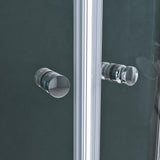 glasvilla Duschkabine viertelkreis Dusche Duschabtrennung mit 2 Schiebetüren ESG-Sicherheitsglas Nano-Beschichtung Ravenna32K