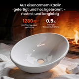 Lavabo de Encimera Glasvilla Brüssel205 Diseño Ovalado con Sellado Nano