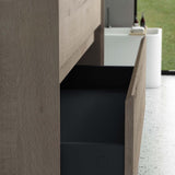 glasvilla Badmöbelset Badezimmermöbel Waschbeckenunterschrank 2 Schubladen mit Soft-Close inkl. Waschbecken in Weiß aus Mineralguss Rimo