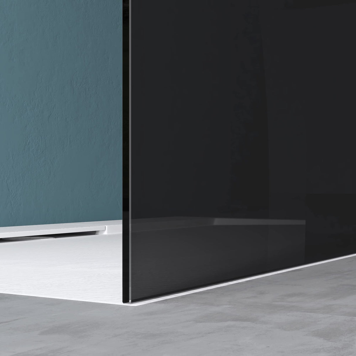 glasvilla Duschwand Duschabtrennung 2 Haltestange für Walk-In Dusche 10mm ESG-Sicherheitsglas mit Nanobeschichtung Rechteckiger Stabilisator Bremen02+2