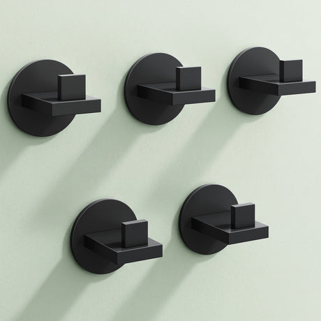 glasvilla Kleiderhaken Wandgarderobe Wandhaken aus Edelstahl Garderobenleiste Garderobenhaken Stalo-08+Stalo-09