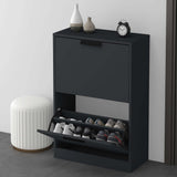 glasvilla Schuhschrank Schuhkommode Schuhkipper BxTxH: 60x28x89 cm Schmal Schuhregal Möbel Schuhschrank01