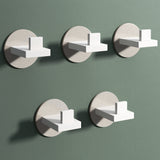 glasvilla Kleiderhaken Wandgarderobe Wandhaken aus Edelstahl Garderobenleiste Garderobenhaken Stalo-08+Stalo-09