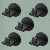 glasvilla Kleiderhaken Wandgarderobe Wandhaken aus Edelstahl Garderobenleiste Garderobenhaken Stalo-08+Stalo-09