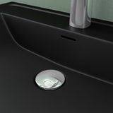 glasvilla Waschbecken Einbauwaschbecken Rechteckige Waschschale aus Mineralguss mit Überlauf Col8