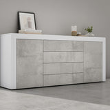 glasvilla Sideboard Aufbewahrungsschrank BTH: 167x36x70 cm mit 2 Schränken und 4 Schubladen Kommode Mehrzweckschrank Möbel Schrank03