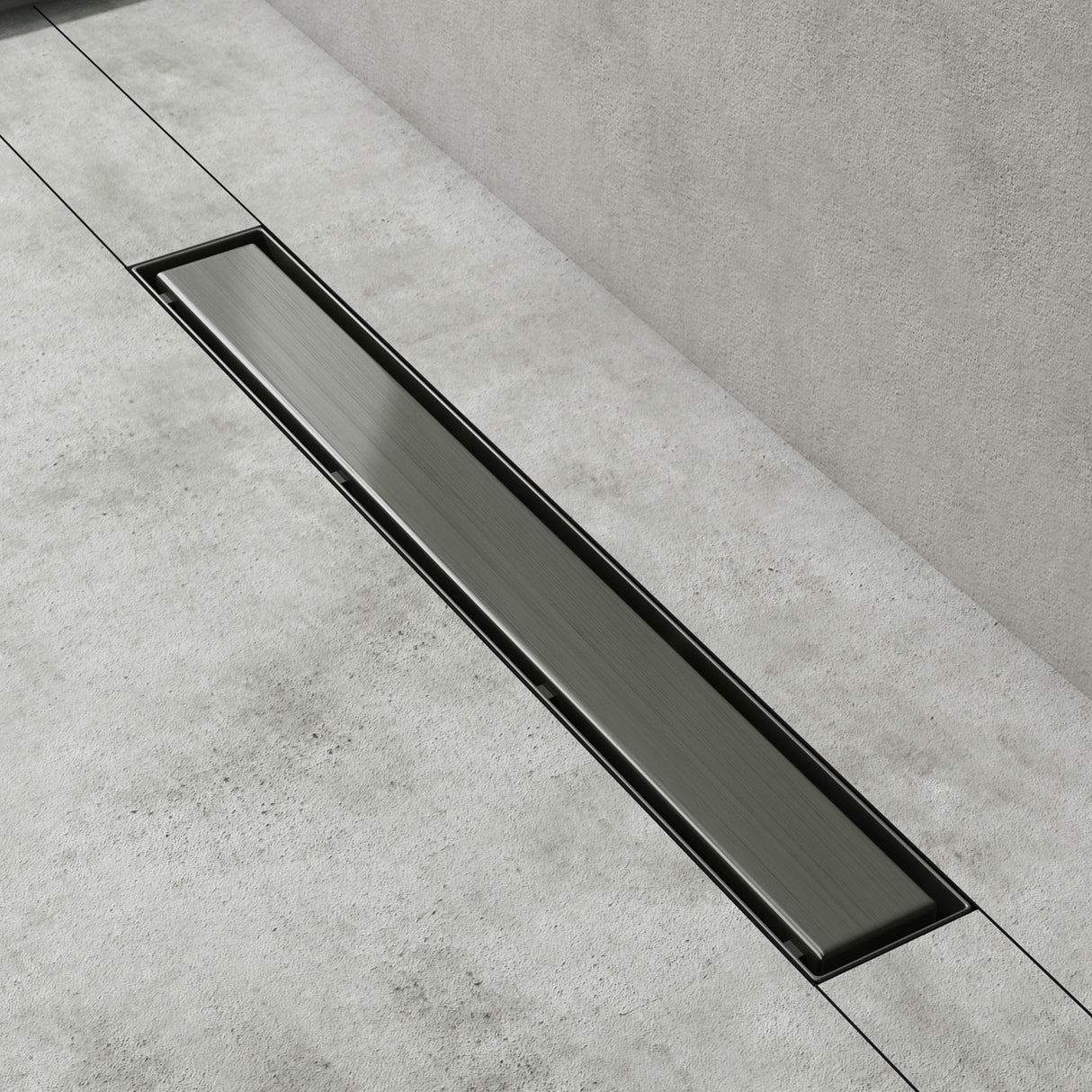 glasvilla Duschrinne Bodenablauf aus Edelstahl | Komplettset Ablaufrinne für Badezimmer | Befliesbar Wasserabfluss 35L/min | Haarsieb KE110