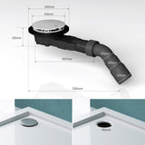 glasvilla Dusche Ablaufgarnitur für Duschwanne Duschtasse Abfluss Ablauf Siphon