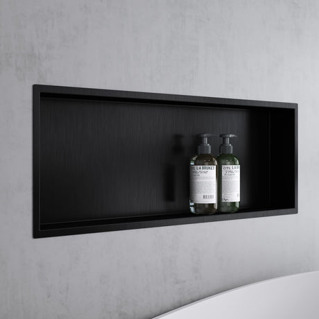 glasvilla Duschnische Bad  Wandnische befliesbar aus Edelstahl Duschregal einfache Montage