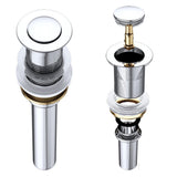 glasvilla Ablaufgarnitur Waschbeckenstöpsel | Waschtisch Stöpsel für alle DIN-Waschbecken