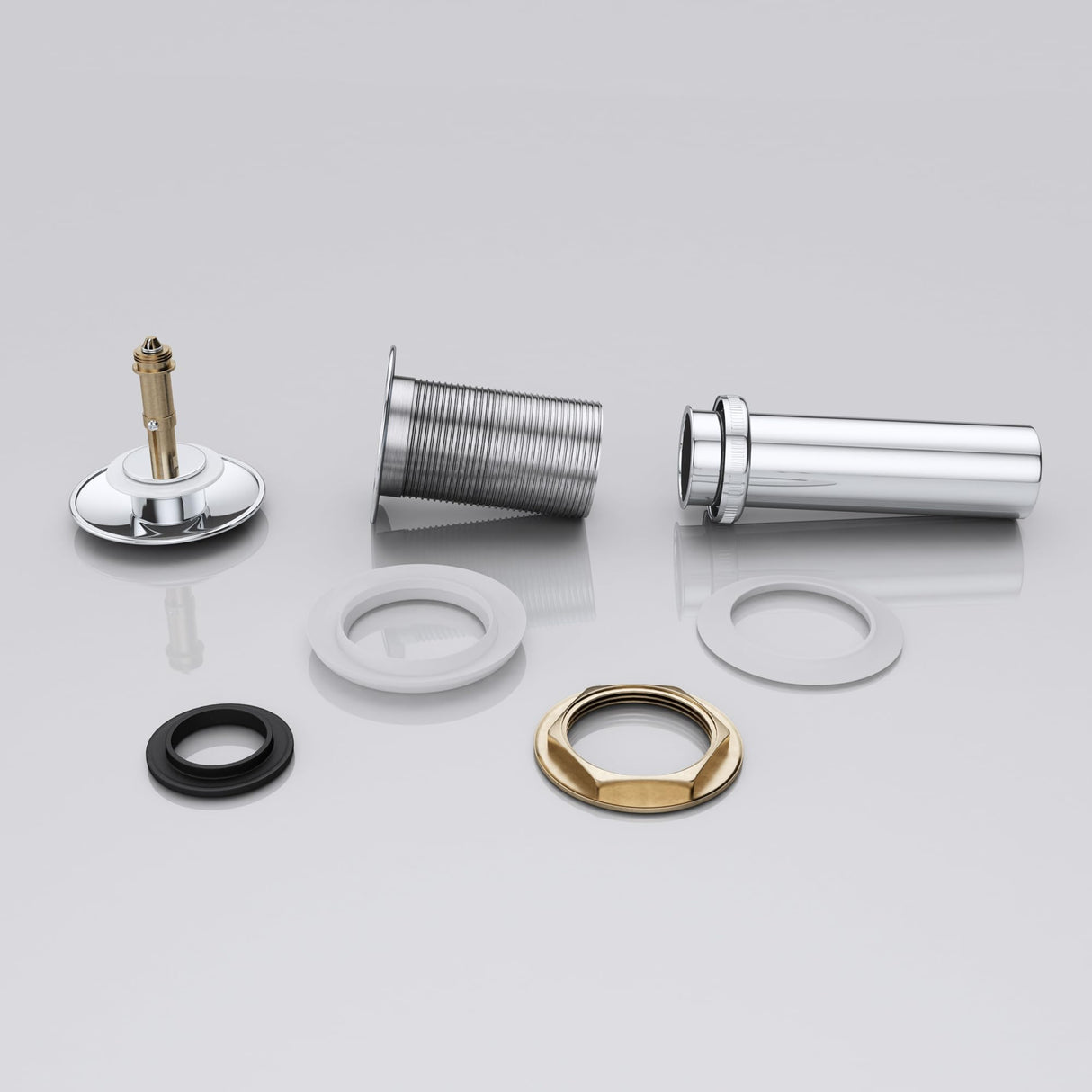 glasvilla Ablaufgarnitur Waschbeckenstöpsel | Waschtisch Stöpsel für alle DIN-Waschbecken