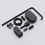 glasvilla Duschsystem mit Hand- und Kopfbrause Regendusche Duscharmatur mit Wandhalterungs-Set