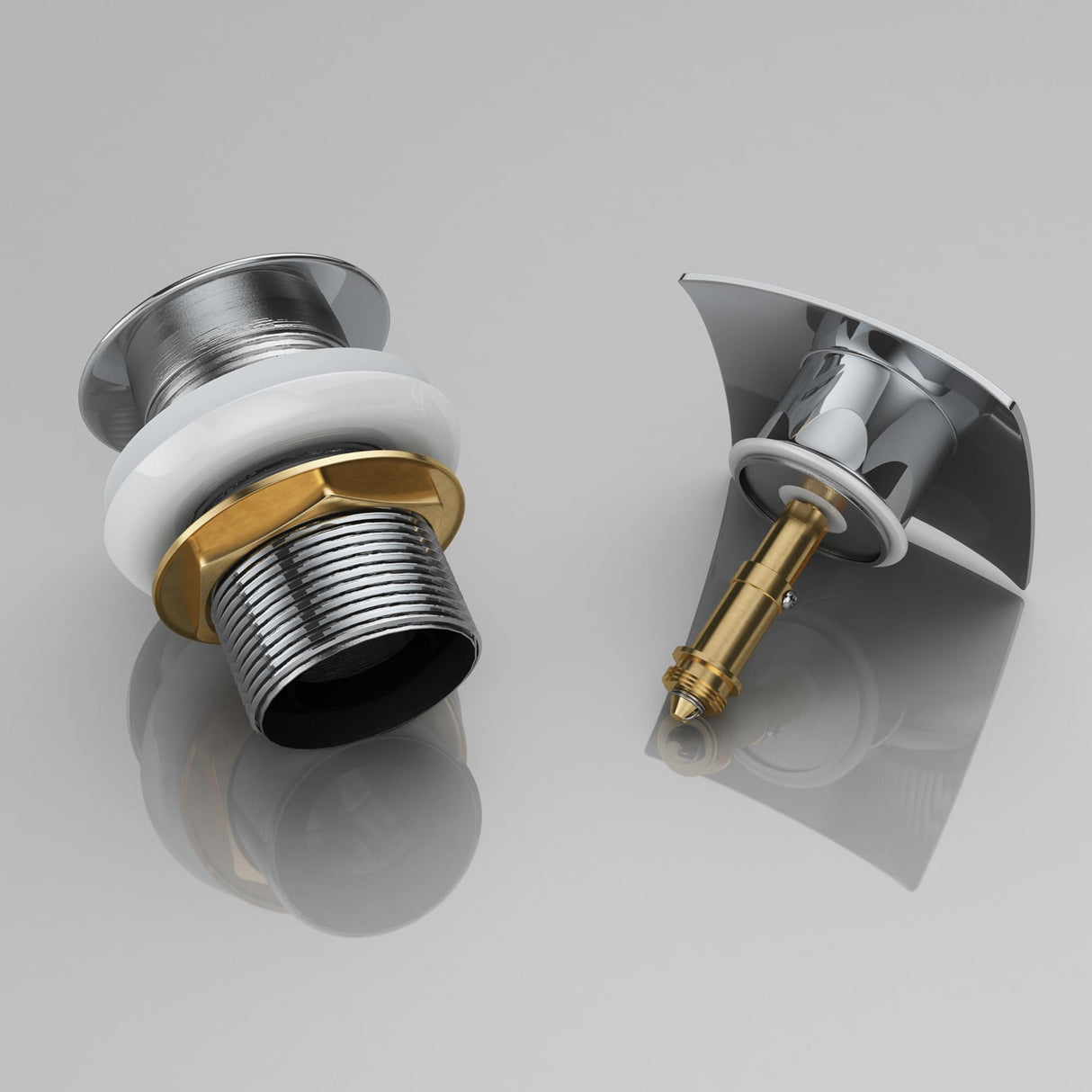 glasvilla Ablaufgarnitur Waschbeckenstöpsel | Waschtisch Stöpsel für alle DIN-Waschbecken