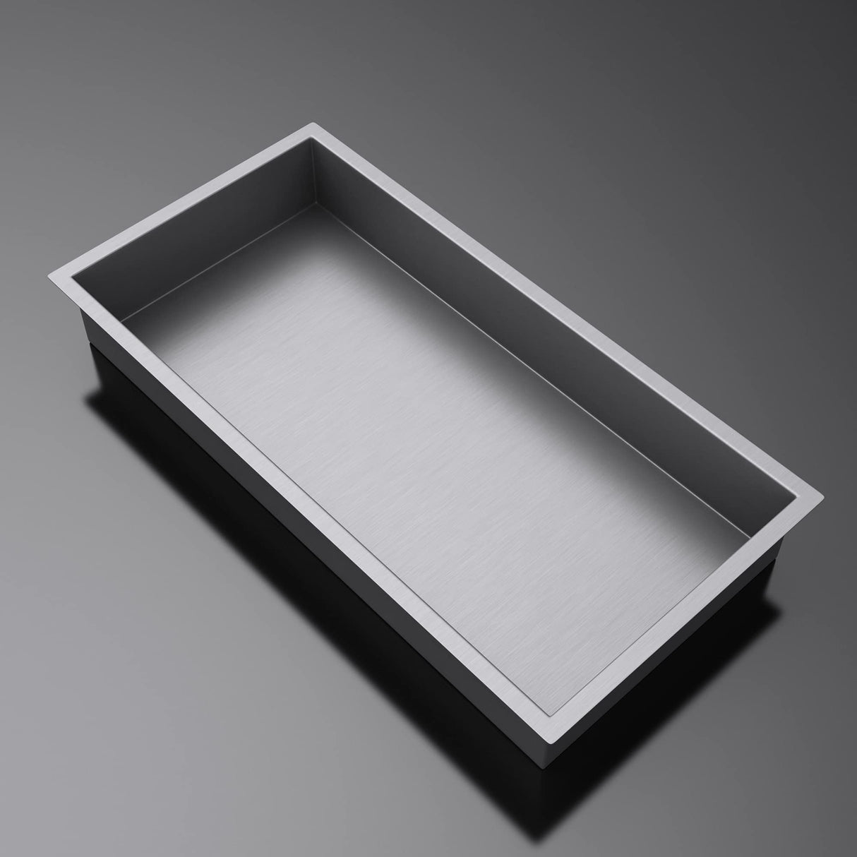 glasvilla Duschnische Bad  Wandnische befliesbar aus Edelstahl Duschregal einfache Montage