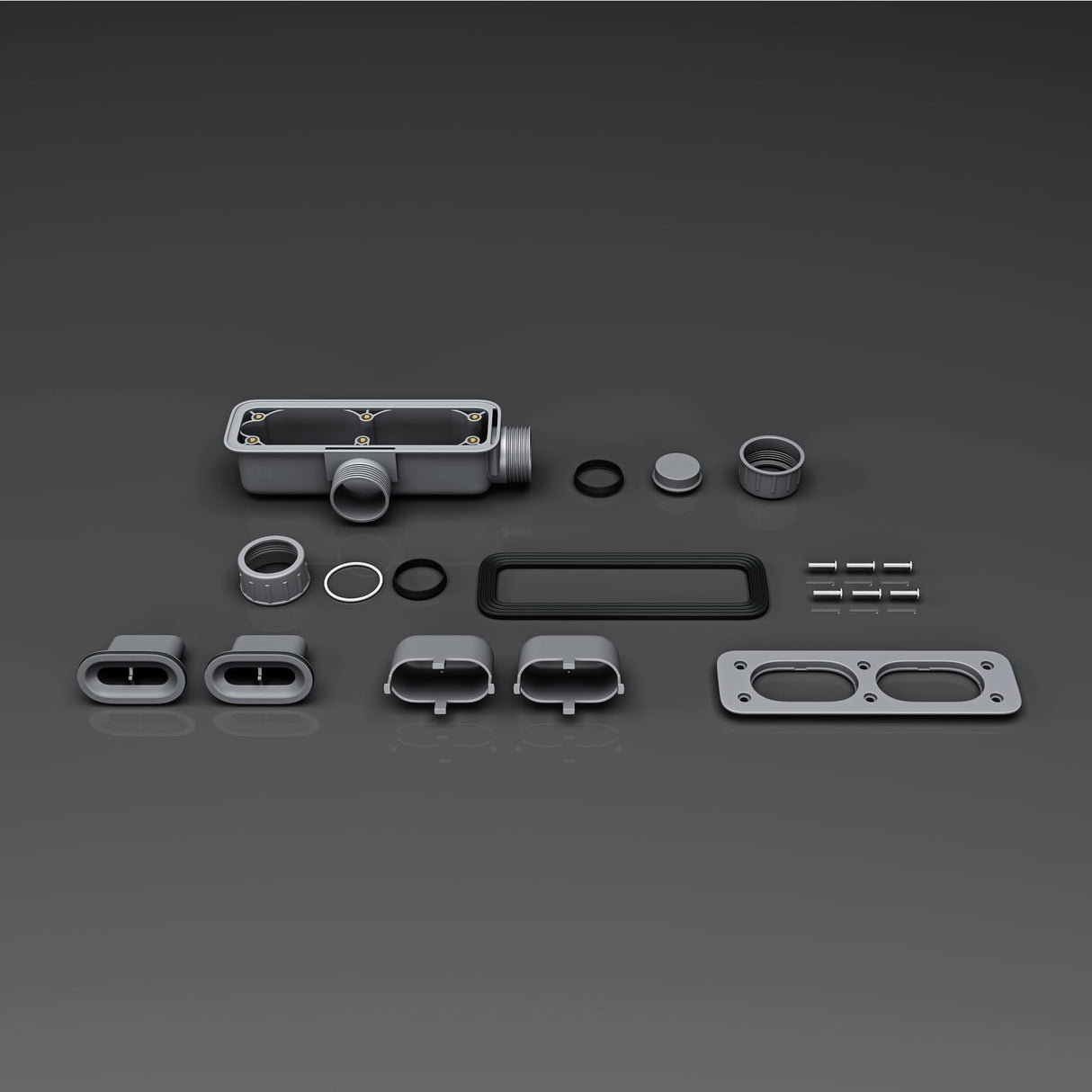 glasvilla Dusche Ablaufgarnitur für Duschwanne Duschtasse Abfluss Ablauf Siphon