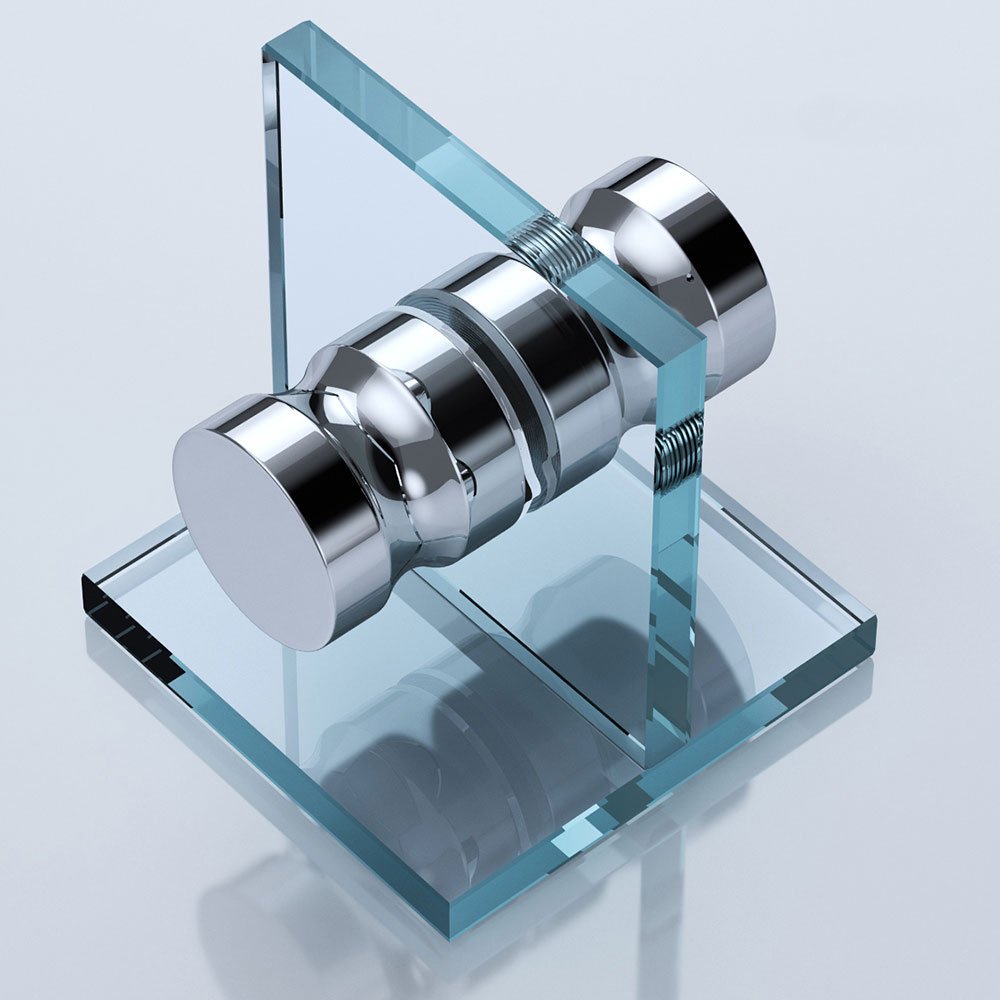 glasvilla Türgriff Zimmertürknopf Duschtürgriff Stangengriff Glastürgriffe Stoßgriff