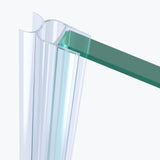 glasvilla Duschdichtung Duschlippe | Duschtürdichtung 6mm - 8mm Glasstärke | Ersatzdichtung Duschtür Duschwand gerade