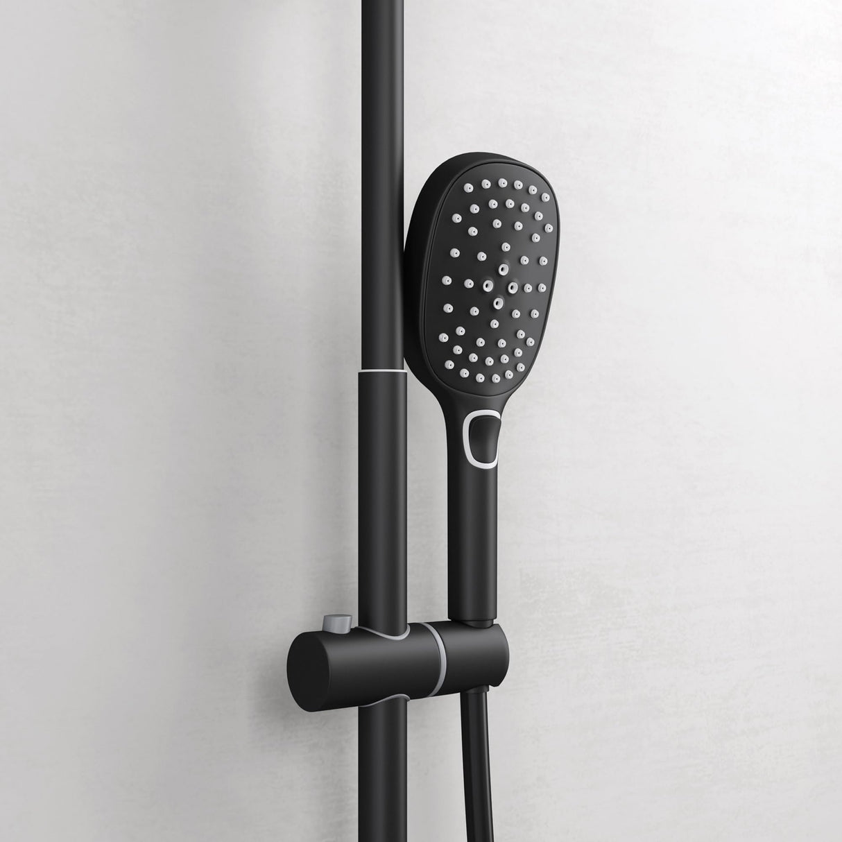 glasvilla Duschsystem mit Hand- und Kopfbrause Regendusche Duscharmatur mit Wandhalterungs-Set