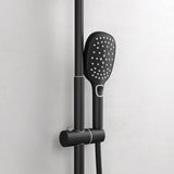 glasvilla Duschsystem mit Hand- und Kopfbrause Regendusche Duscharmatur mit Wandhalterungs-Set