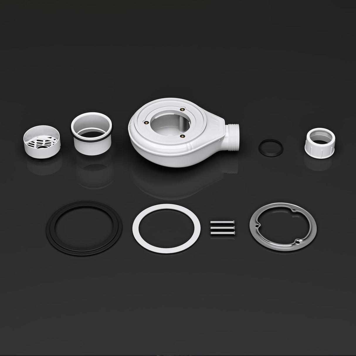 glasvilla Dusche Ablaufgarnitur für Duschwanne Duschtasse Abfluss Ablauf Siphon