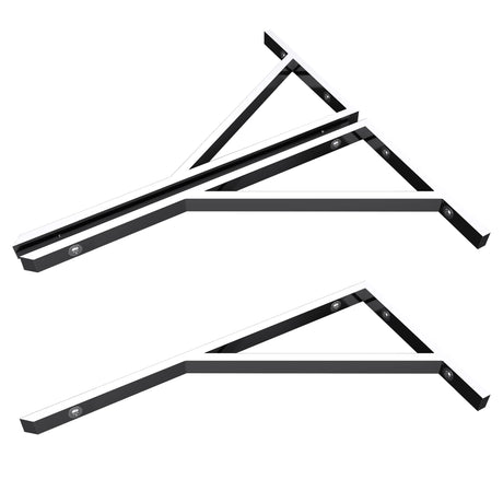 glasvilla Design Wandkonsole aus Edelstahl Waschtisch Halterung WH02