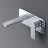 glasvilla Armatur Wandarmatur edel verchromt Waschbeckenarmatur inkl. Einbaukörper