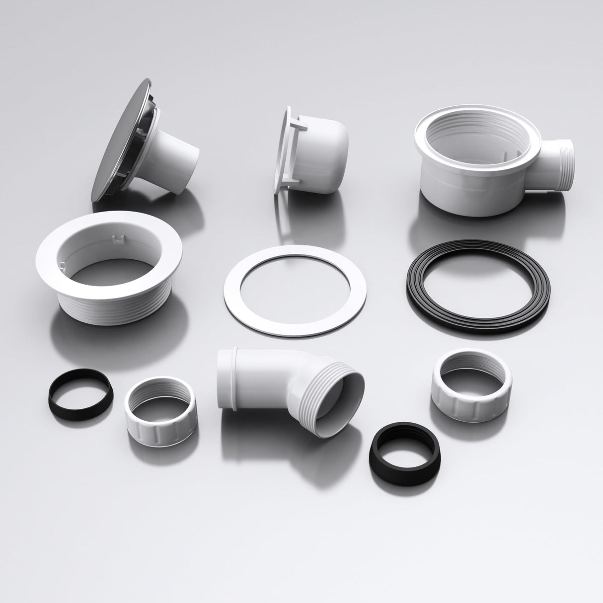 glasvilla Dusche Ablaufgarnitur für Duschwanne Duschtasse Abfluss Ablauf Siphon