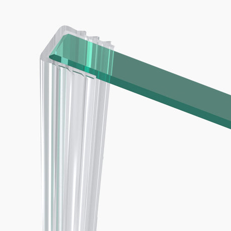 glasvilla Duschdichtung Dichtung Dusche Glastür für 6mm - 10mm Glasstärke Ersatzdichtung Duschwand Wanddichtung