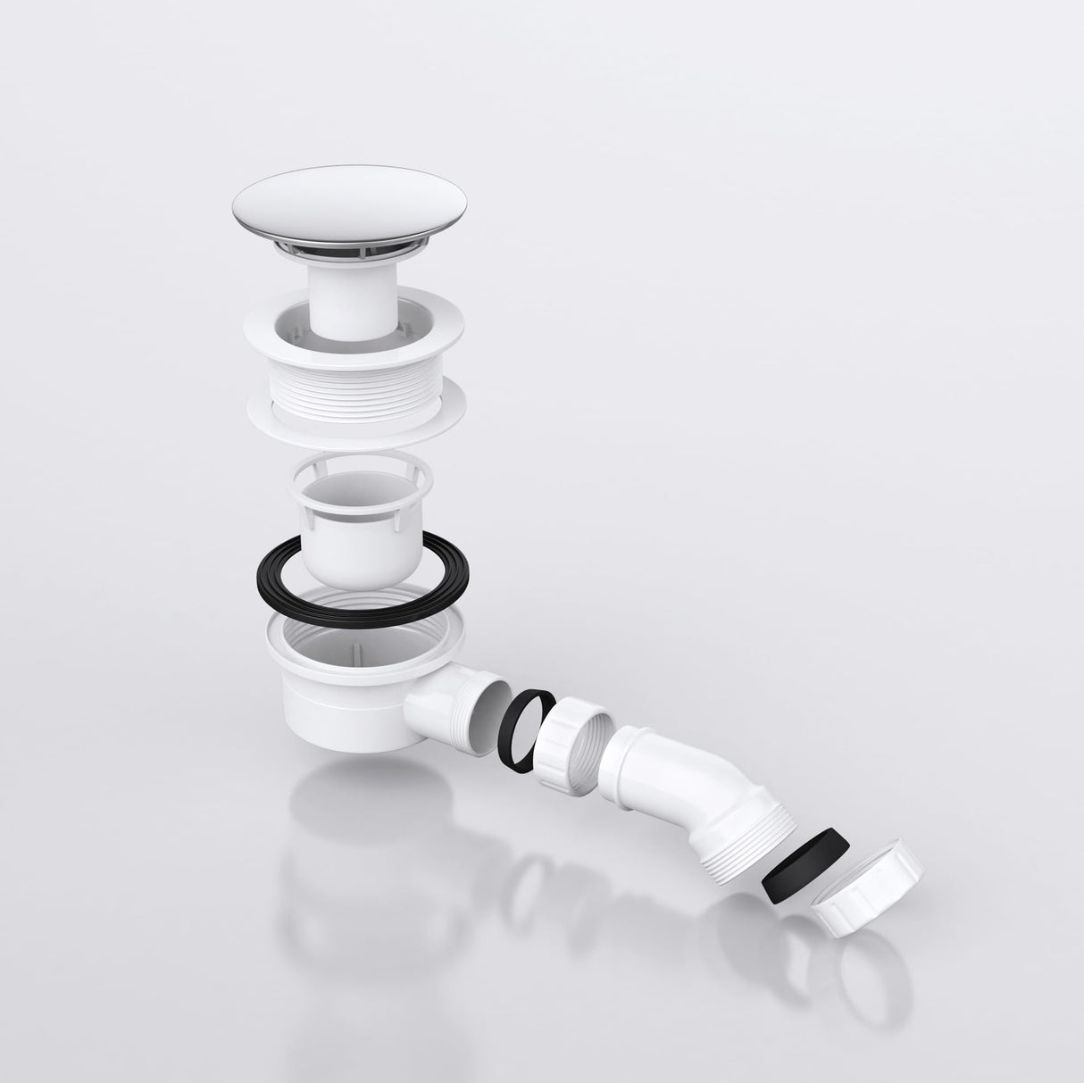 glasvilla Dusche Ablaufgarnitur für Duschwanne Duschtasse Abfluss Ablauf Siphon