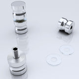 glasvilla Türgriff Zimmertürknopf Duschtürgriff Stangengriff Glastürgriffe Stoßgriff