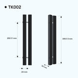 glasvilla Türgriff Zimmertürknopf Duschtürgriff Stangengriff Glastürgriffe Stoßgriff