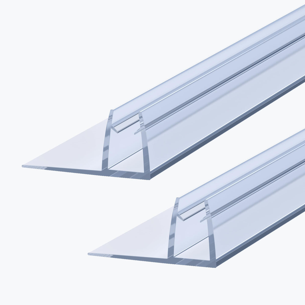 glasvilla Duschdichtung Duschlippe | Duschtürdichtung 6mm - 8mm Glasstärke | Ersatzdichtung Duschtür Duschwand gerade
