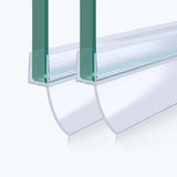 glasvilla Duschdichtung Duschlippe | Duschtürdichtung 6mm - 8mm Glasstärke | Ersatzdichtung Duschtür Duschwand gerade