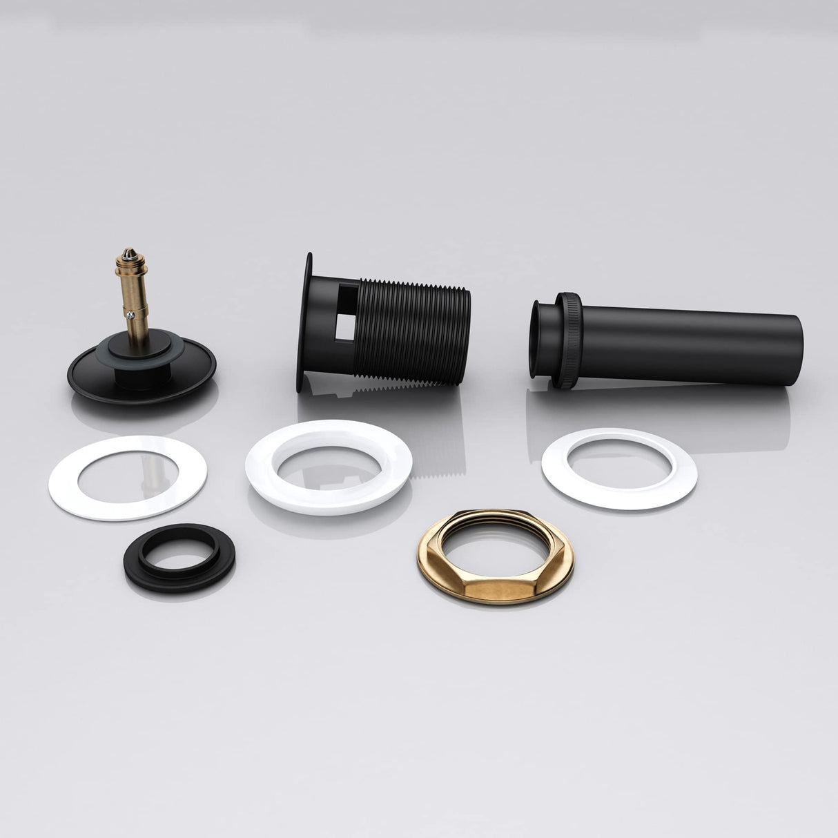 glasvilla Ablaufgarnitur Waschbeckenstöpsel | Waschtisch Stöpsel für alle DIN-Waschbecken