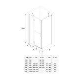 glasvilla Duschkabine Duschtrennwand 6mm ESG-Sicherheitsglas mit Lotus-Effekt & schmutzabweisender Nano-Beschichtung Echtglas-Dusche R04k