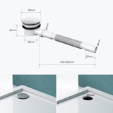 glasvilla Dusche Ablaufgarnitur für Duschwanne Duschtasse Abfluss Ablauf Siphon