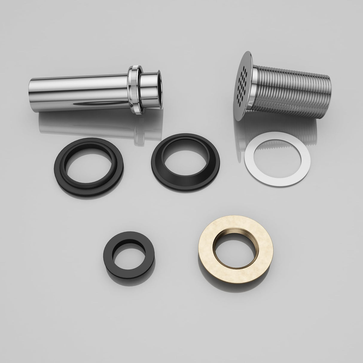 glasvilla Ablaufgarnitur Waschbeckenstöpsel | Waschtisch Stöpsel für alle DIN-Waschbecken