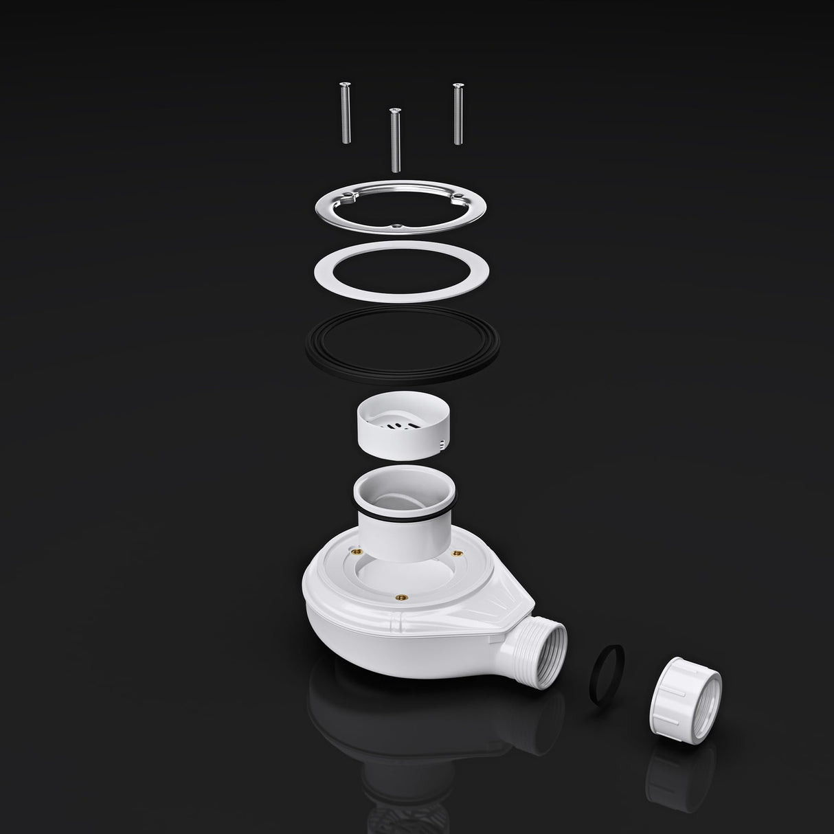 glasvilla Dusche Ablaufgarnitur für Duschwanne Duschtasse Abfluss Ablauf Siphon