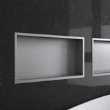 glasvilla Duschnische Bad  Wandnische befliesbar aus Edelstahl Duschregal einfache Montage